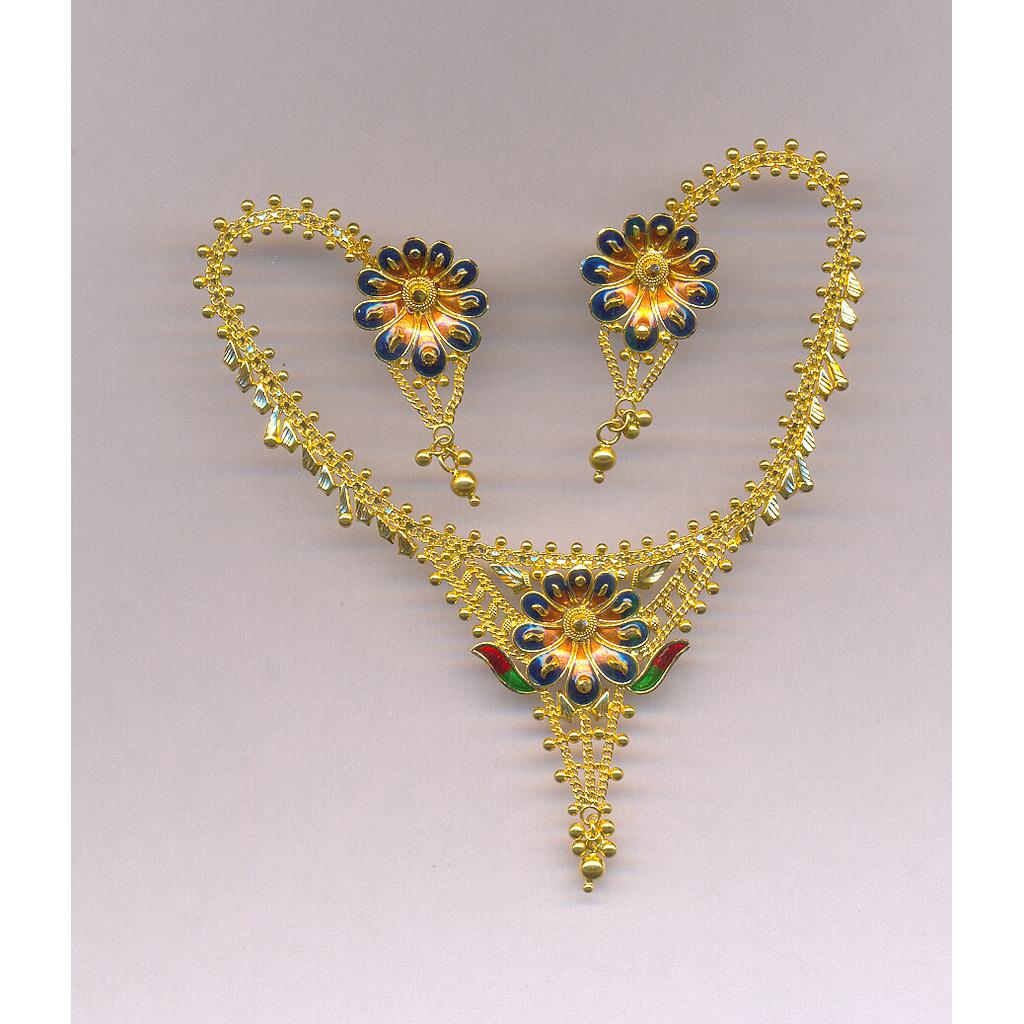 GOLD HALF SET ROUND PLAIN FANCY