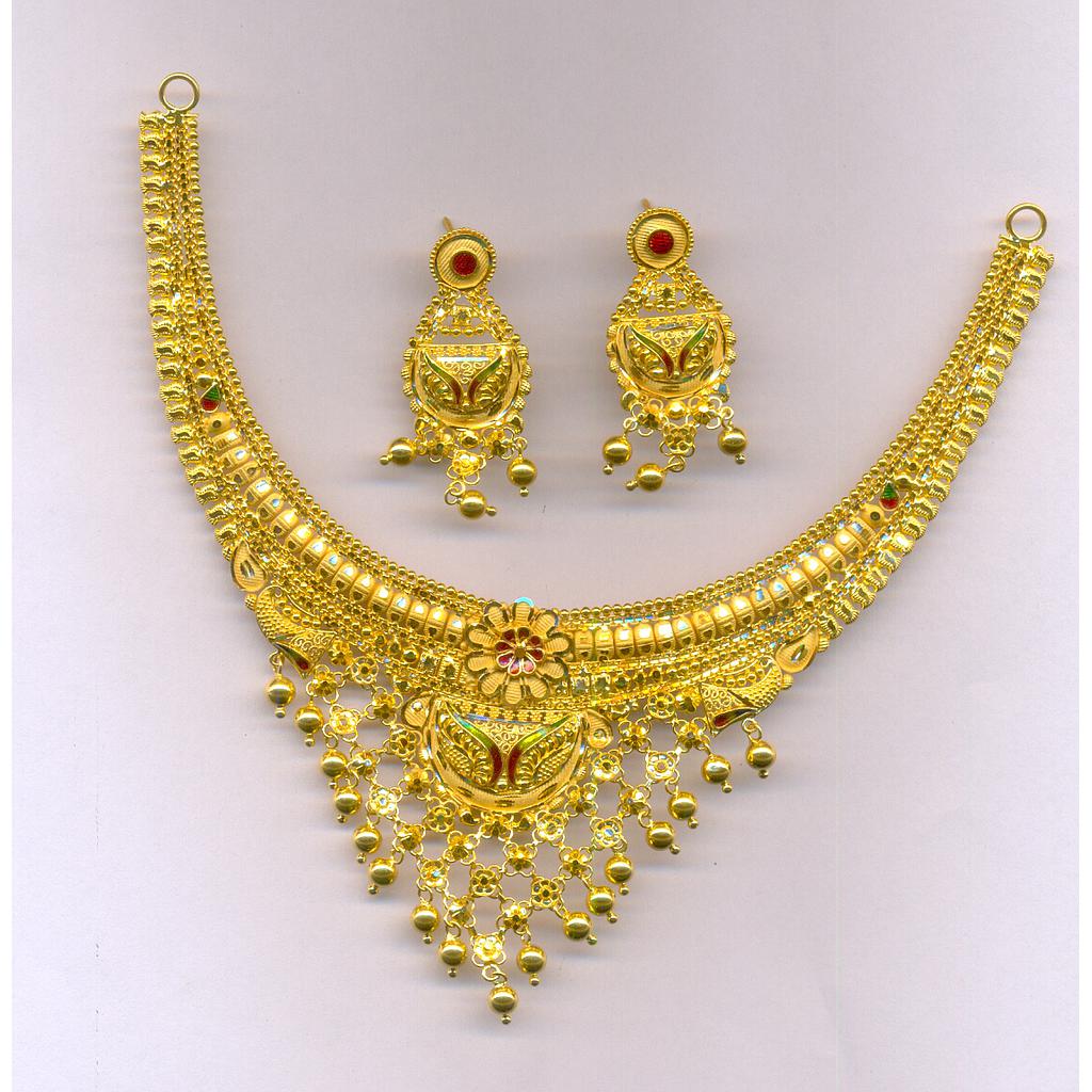 GOLD HALF SET ROUND PLAIN FANCY