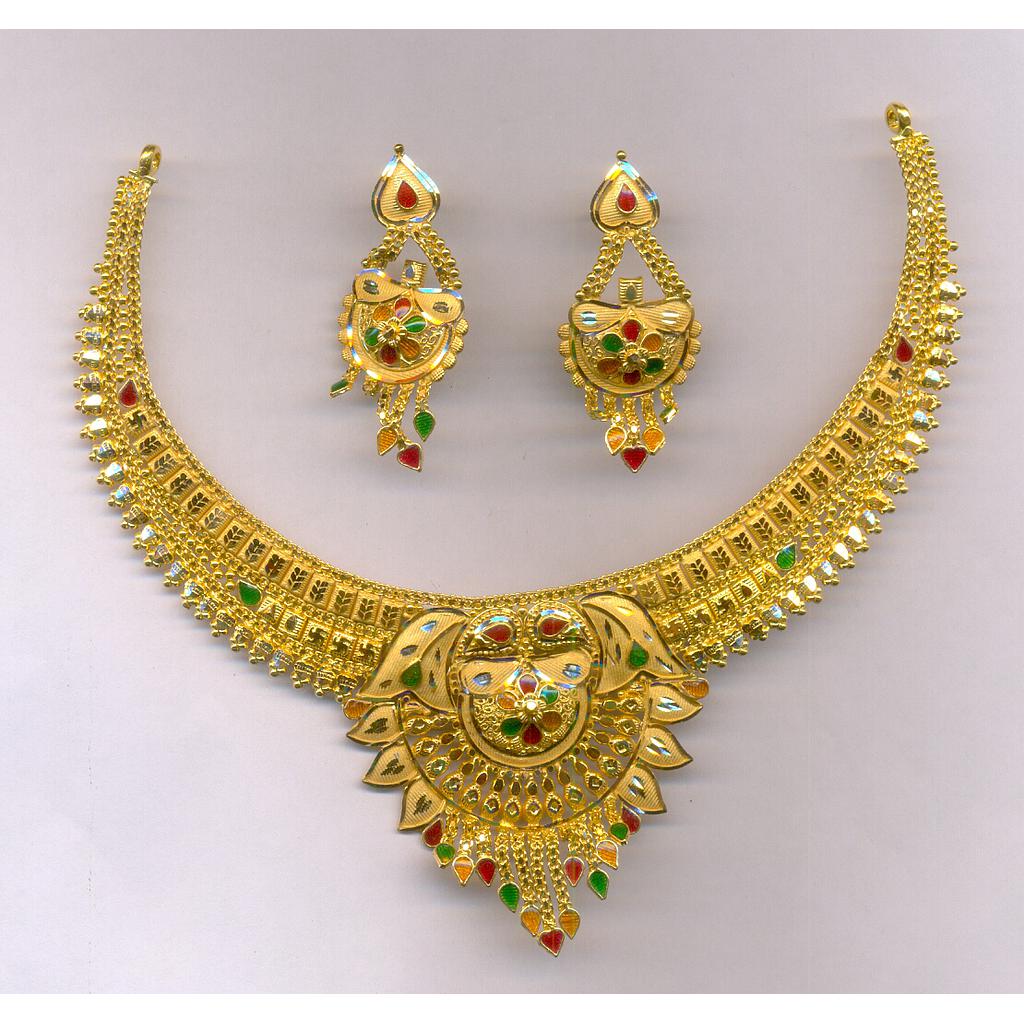 GOLD HALF SET ROUND PLAIN FANCY