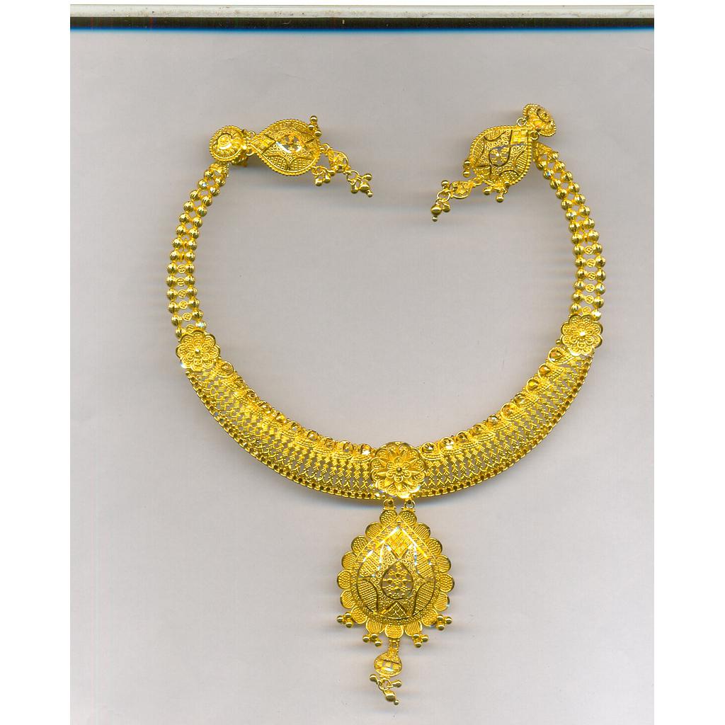 GOLD HALF SET ROUND PLAIN FANCY