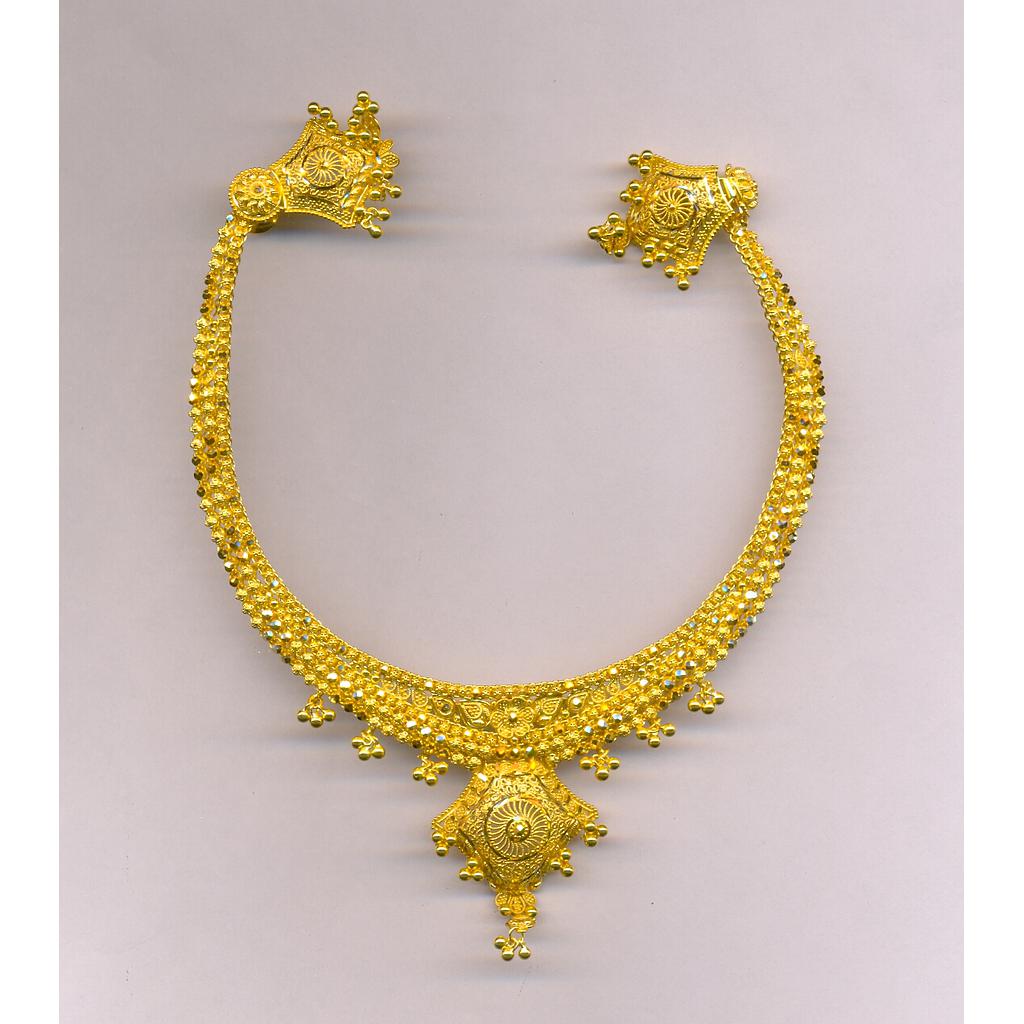 GOLD HALF SET ROUND PLAIN FANCY