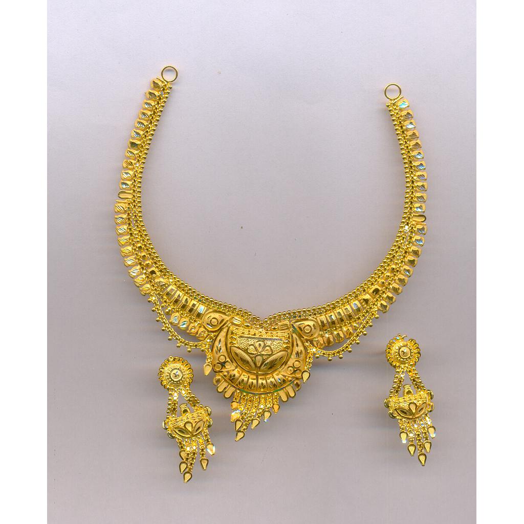GOLD HALF SET ROUND PLAIN FANCY