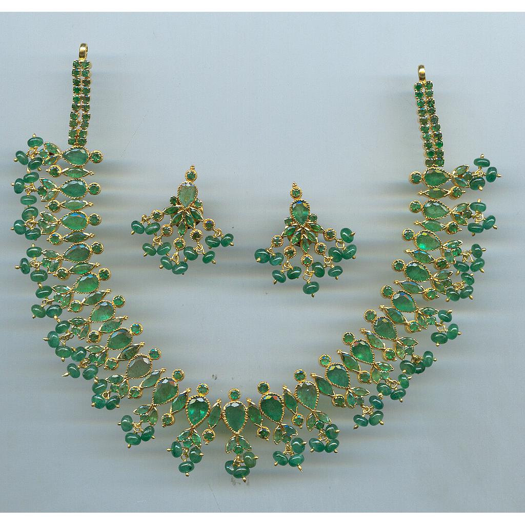 GOLD HALF SET ROUND REALSTONE EXCLUSIVE
