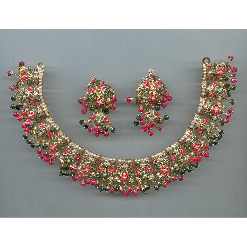 GOLD HALF SET ROUND REALSTONE EXCLUSIVE