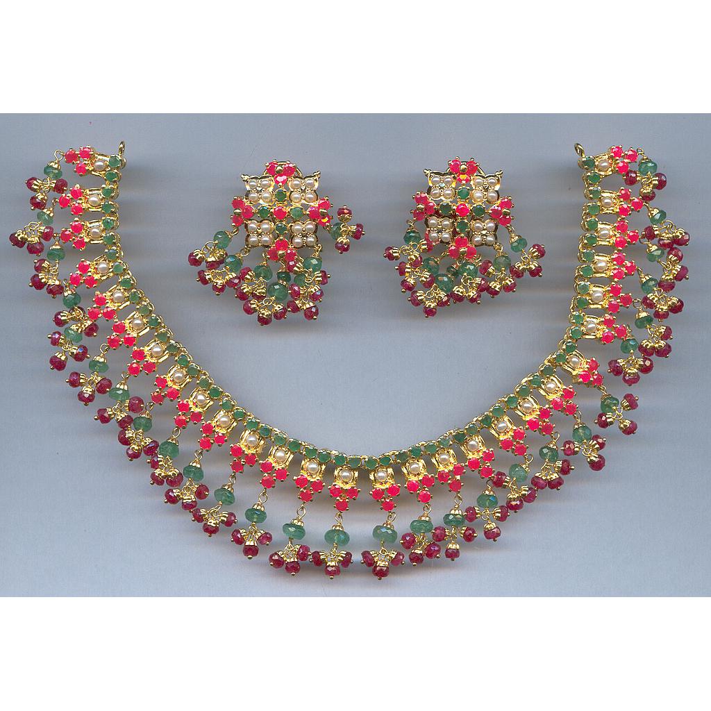 GOLD HALF SET ROUND REALSTONE EXCLUSIVE