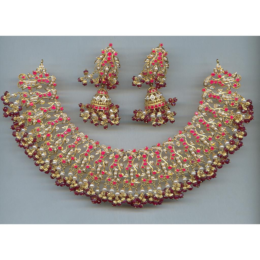 GOLD HALF SET ROUND REALSTONE EXCLUSIVE