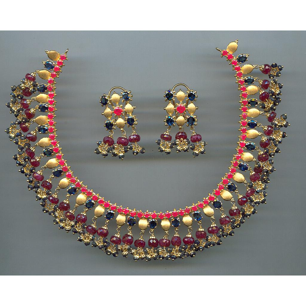 GOLD HALF SET ROUND REALSTONE EXCLUSIVE