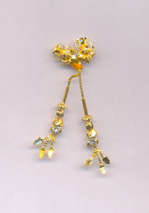 GOLD HANGING PLAIN FANCY