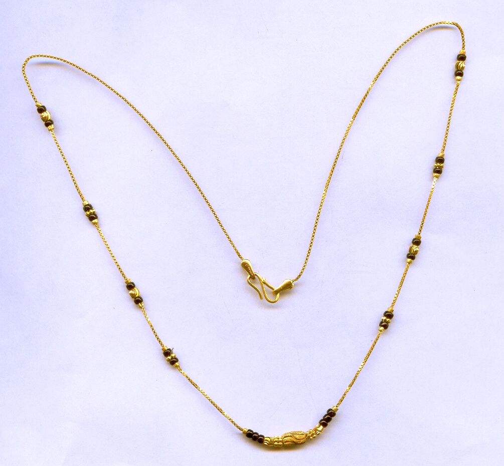 GOLD MANGALSUTRA PLAIN FANCY