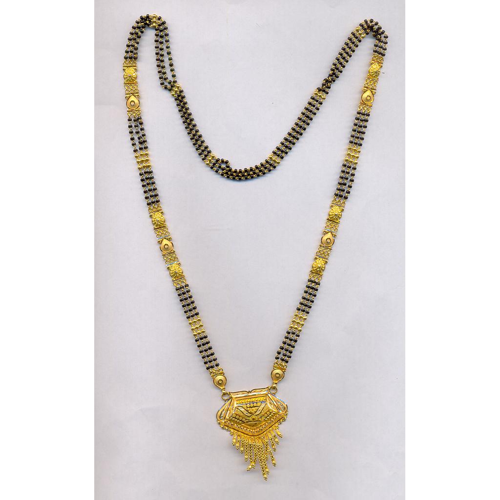 GOLD MANGALSUTRA PLAIN FANCY