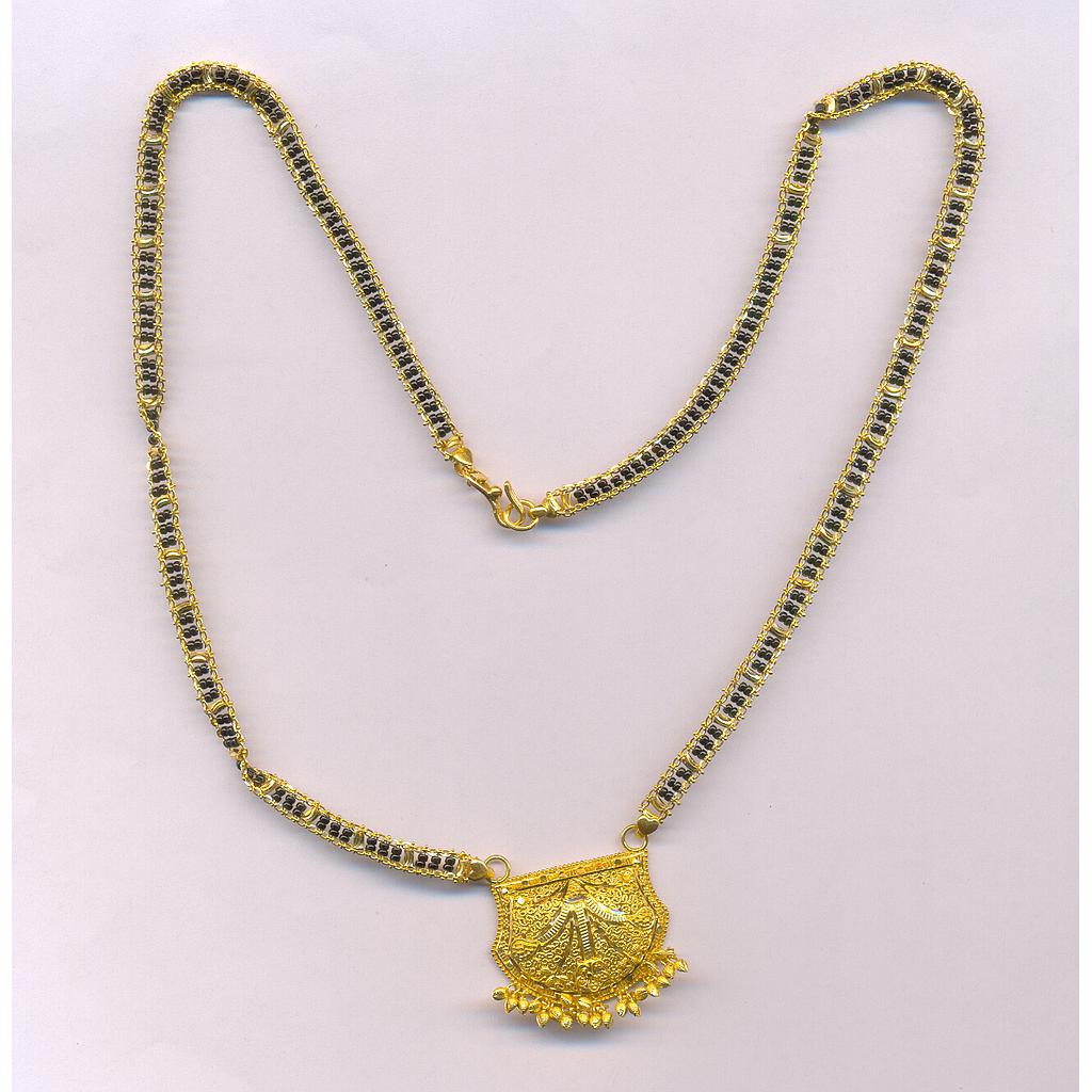 GOLD MANGALSUTRA PLAIN FANCY