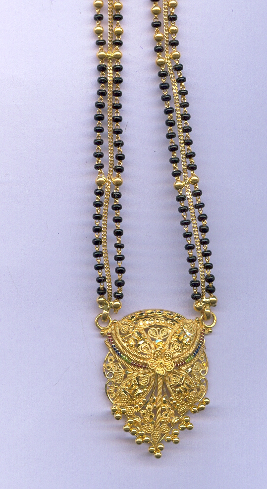 GOLD MANGALSUTRA PLAIN FANCY