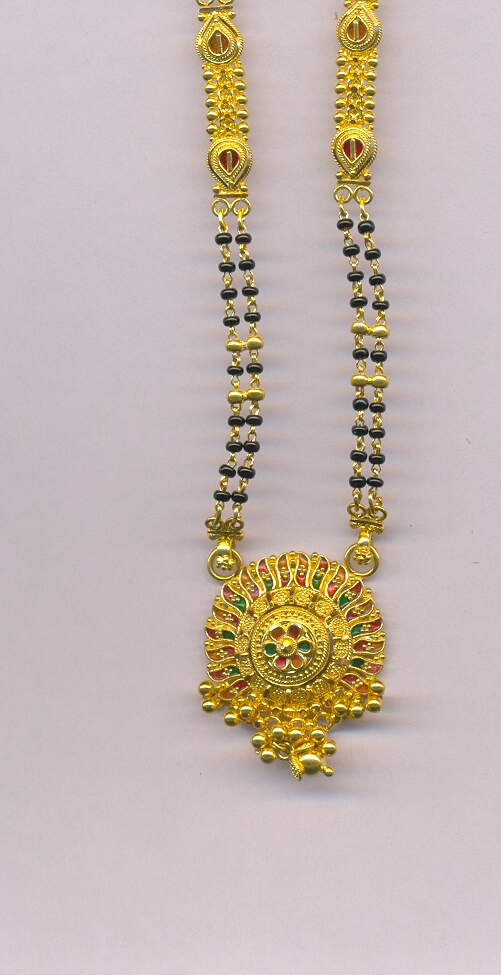 GOLD MANGALSUTRA PLAIN FANCY