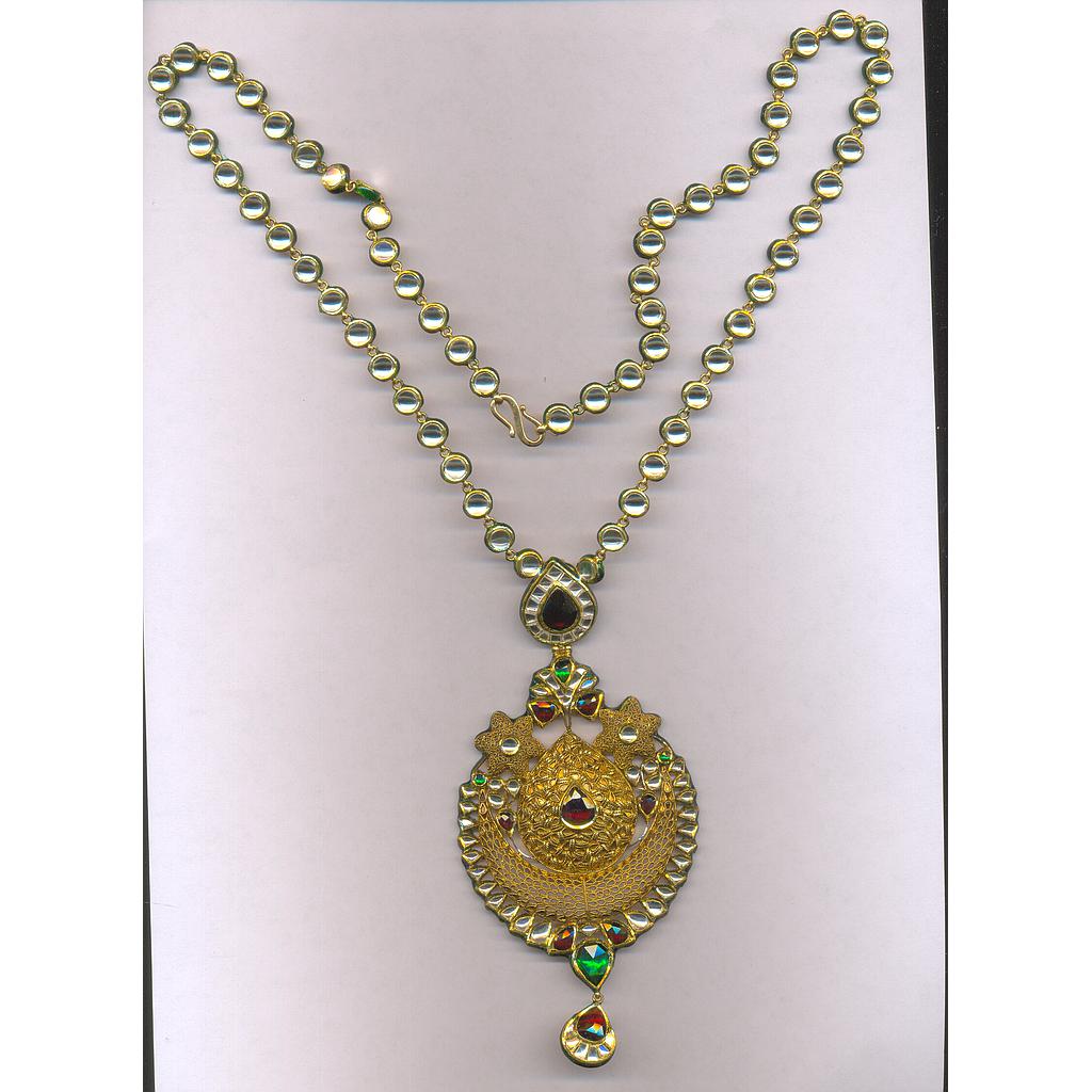 GOLD NECKLACE KUNDAN FANCY