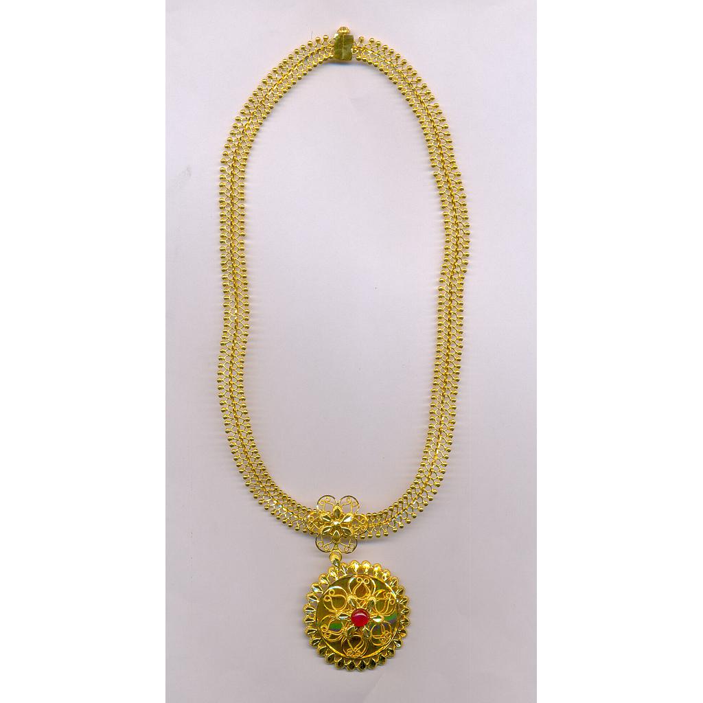 GOLD NECKLACE PLAIN FANCY