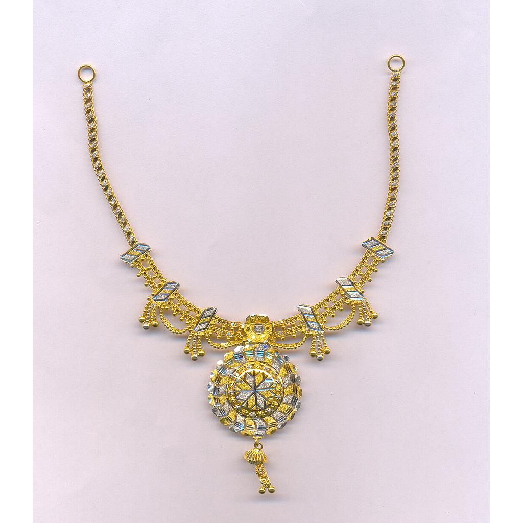 GOLD NECKLACE PLAIN FANCY