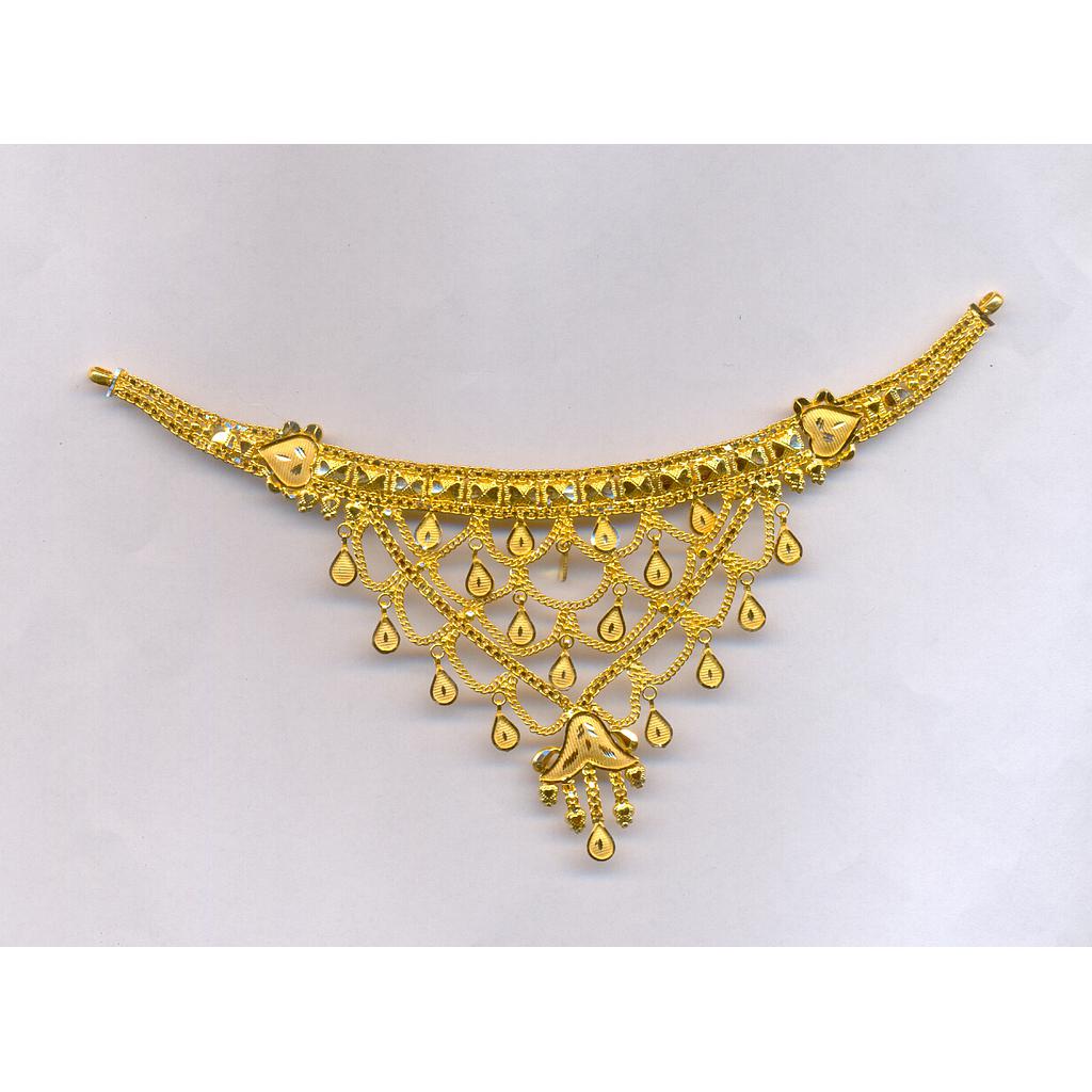 GOLD NECKLACE PLAIN FANCY