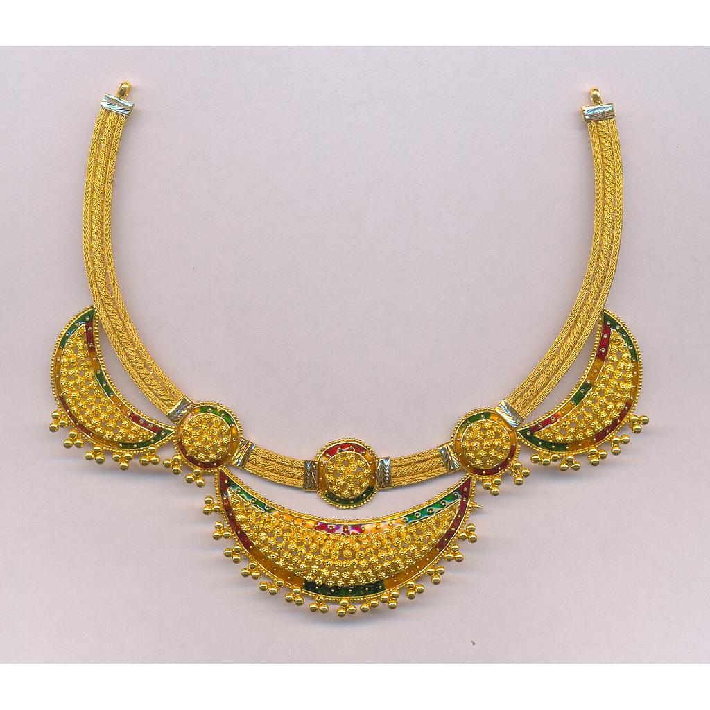 GOLD NECKLACE PLAIN FANCY