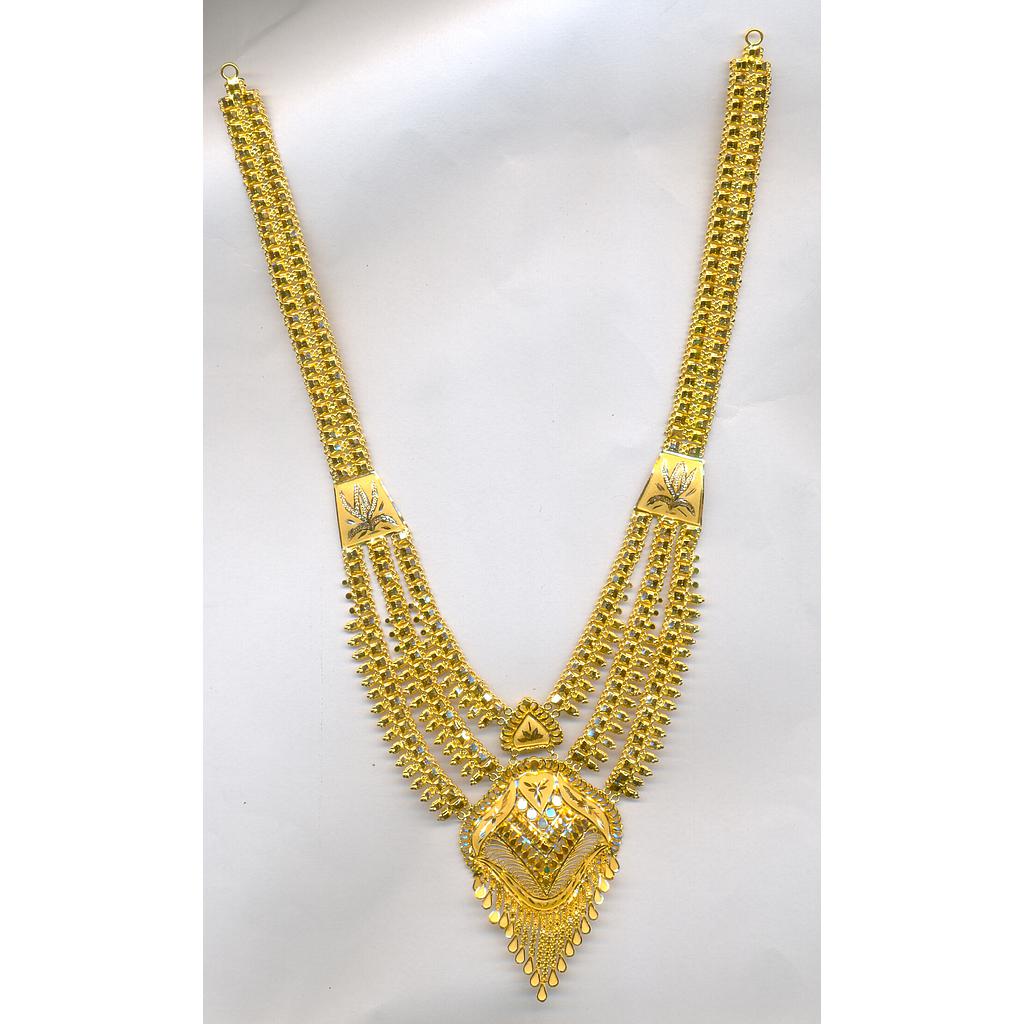 GOLD NECKLACE PLAIN FANCY