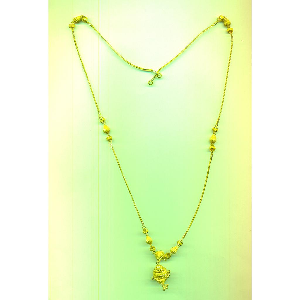 GOLD NECKLACE PLAIN FANCY