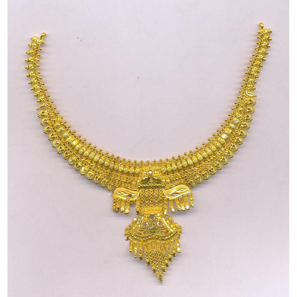 GOLD NECKLACE PLAIN FANCY
