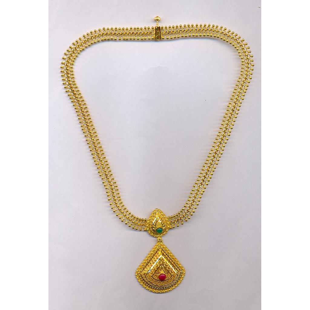 GOLD NECKLACE PLAIN FANCY