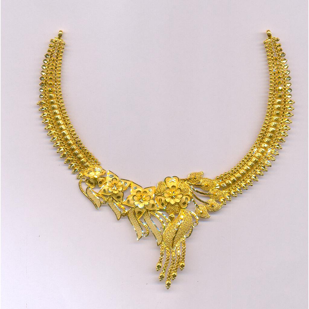 GOLD NECKLACE PLAIN FANCY