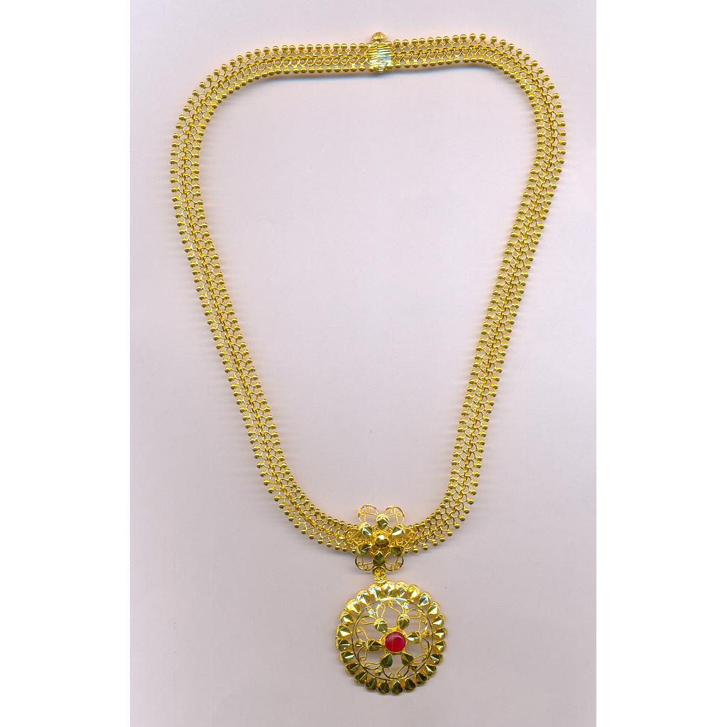 GOLD NECKLACE PLAIN FANCY