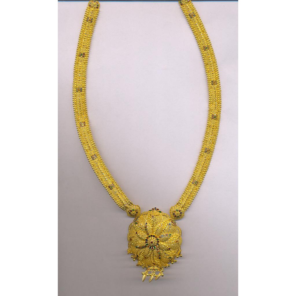 GOLD NECKLACE PLAIN FANCY
