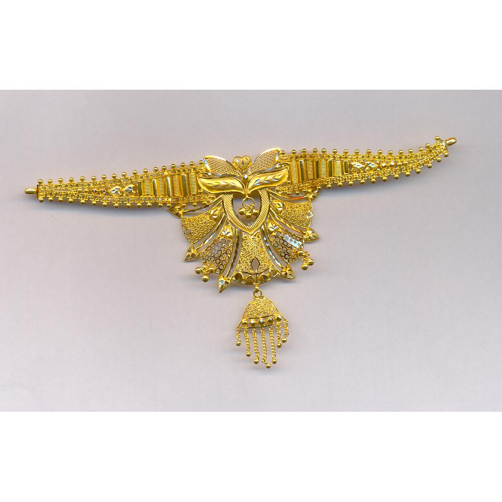 GOLD NECKLACE PLAIN FANCY