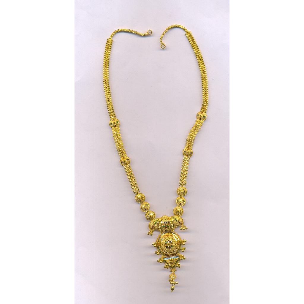 GOLD NECKLACE PLAIN FANCY