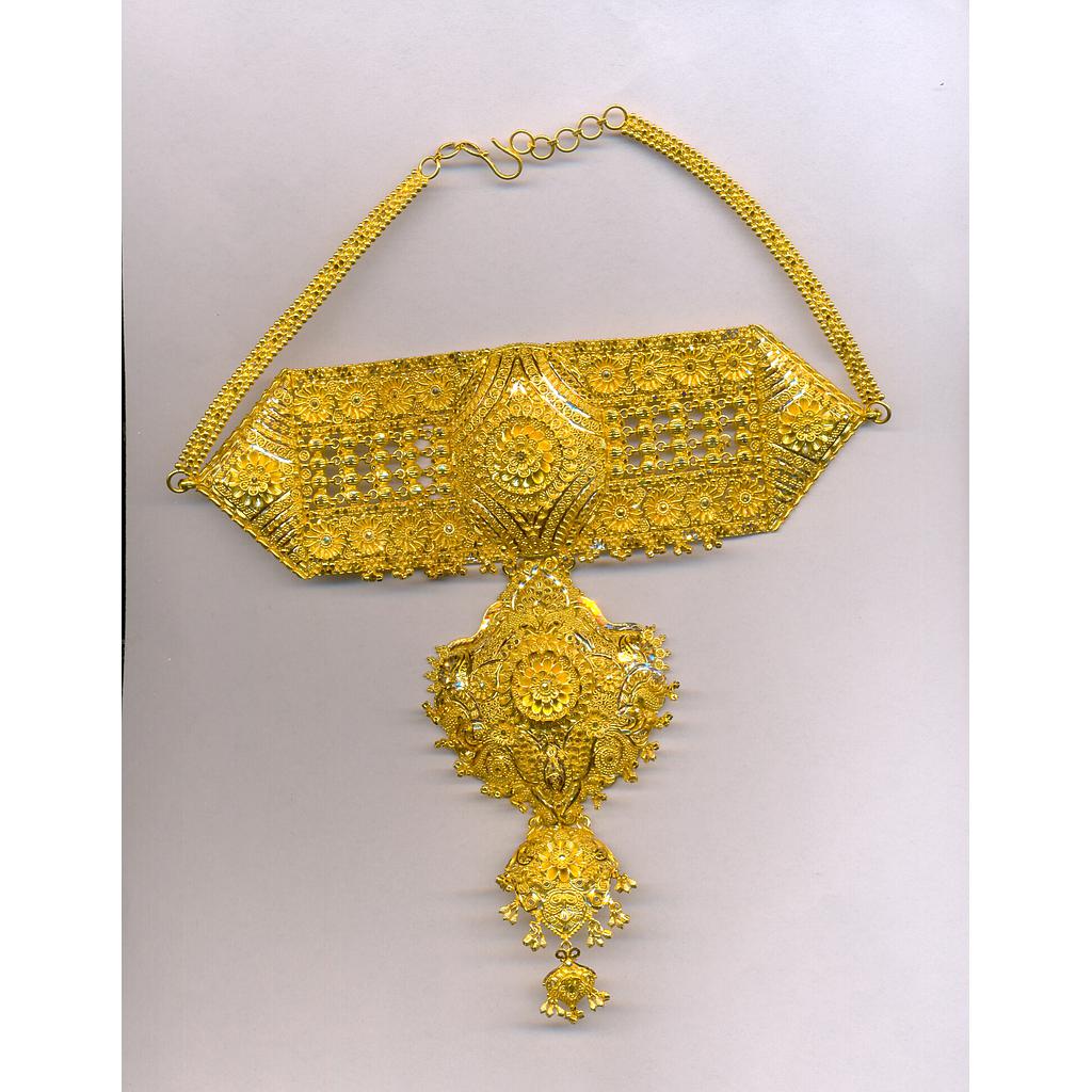 GOLD NECKLACE PLAIN FANCY