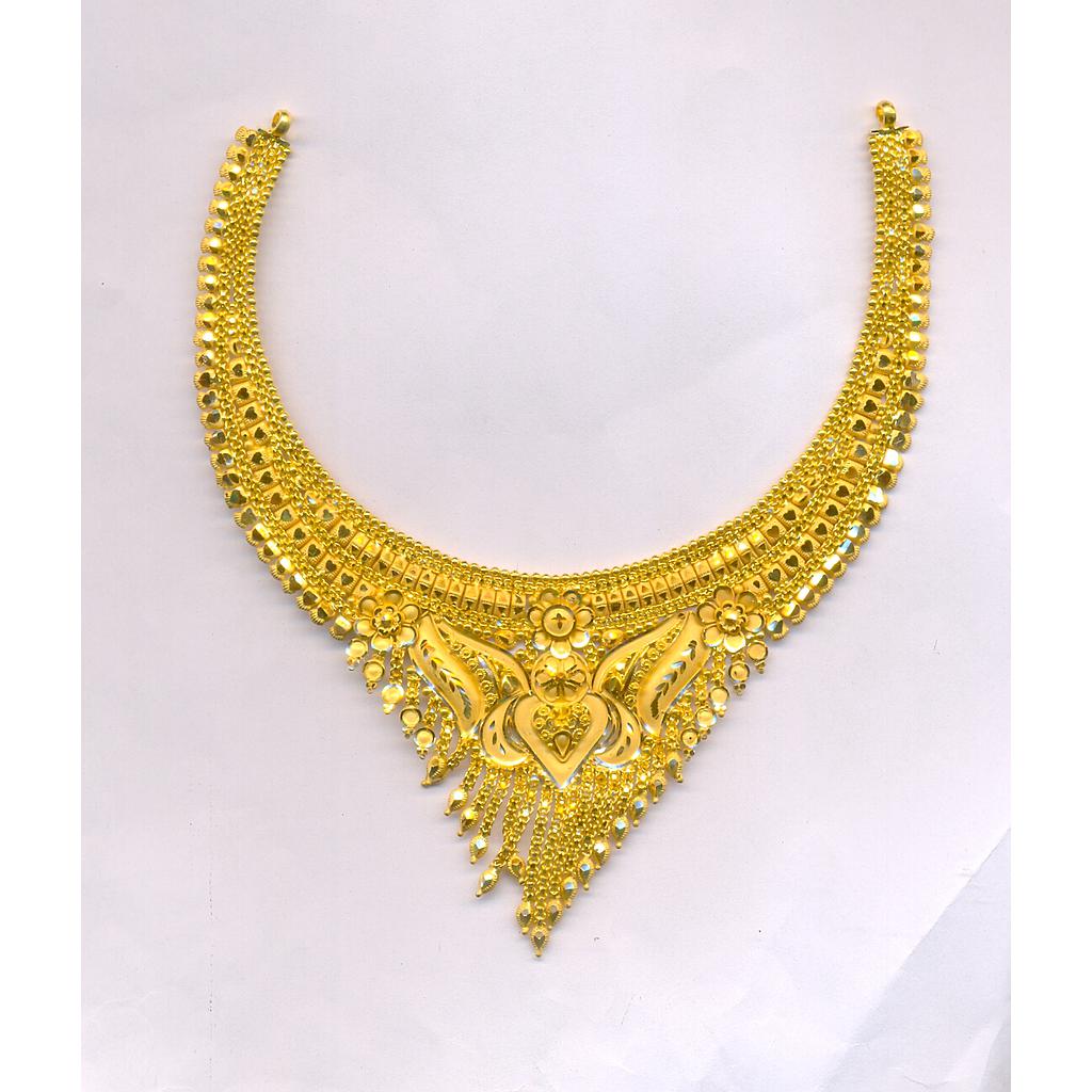 GOLD NECKLACE PLAIN FANCY