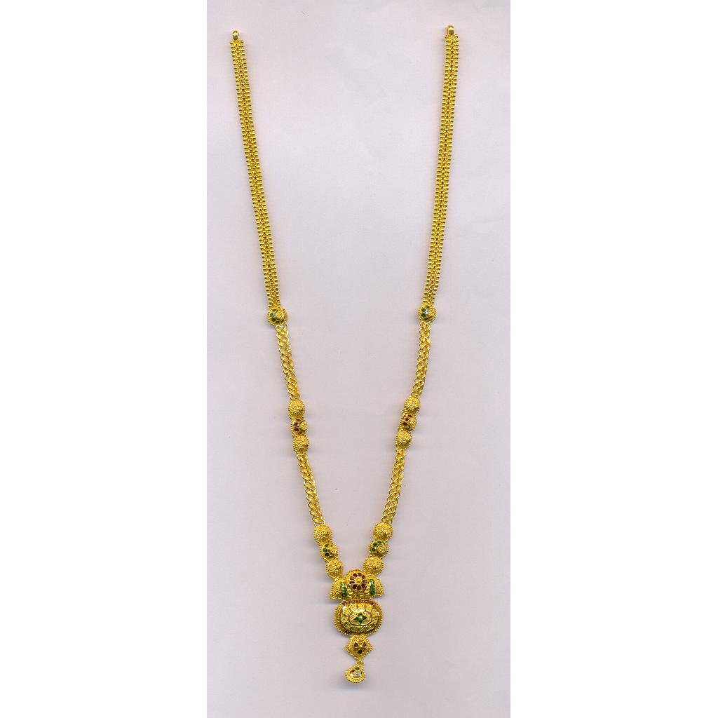 GOLD NECKLACE PLAIN FANCY