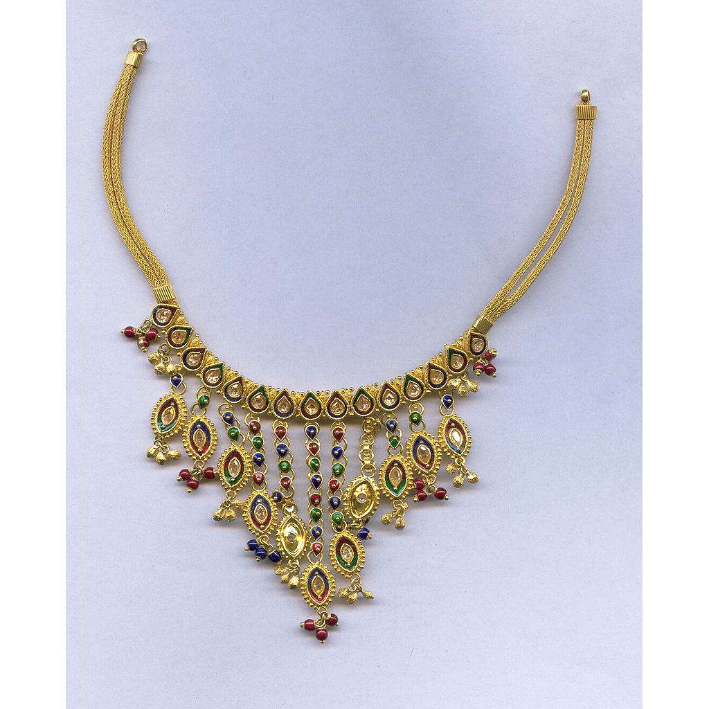 GOLD NECKLACE PLAIN FANCY