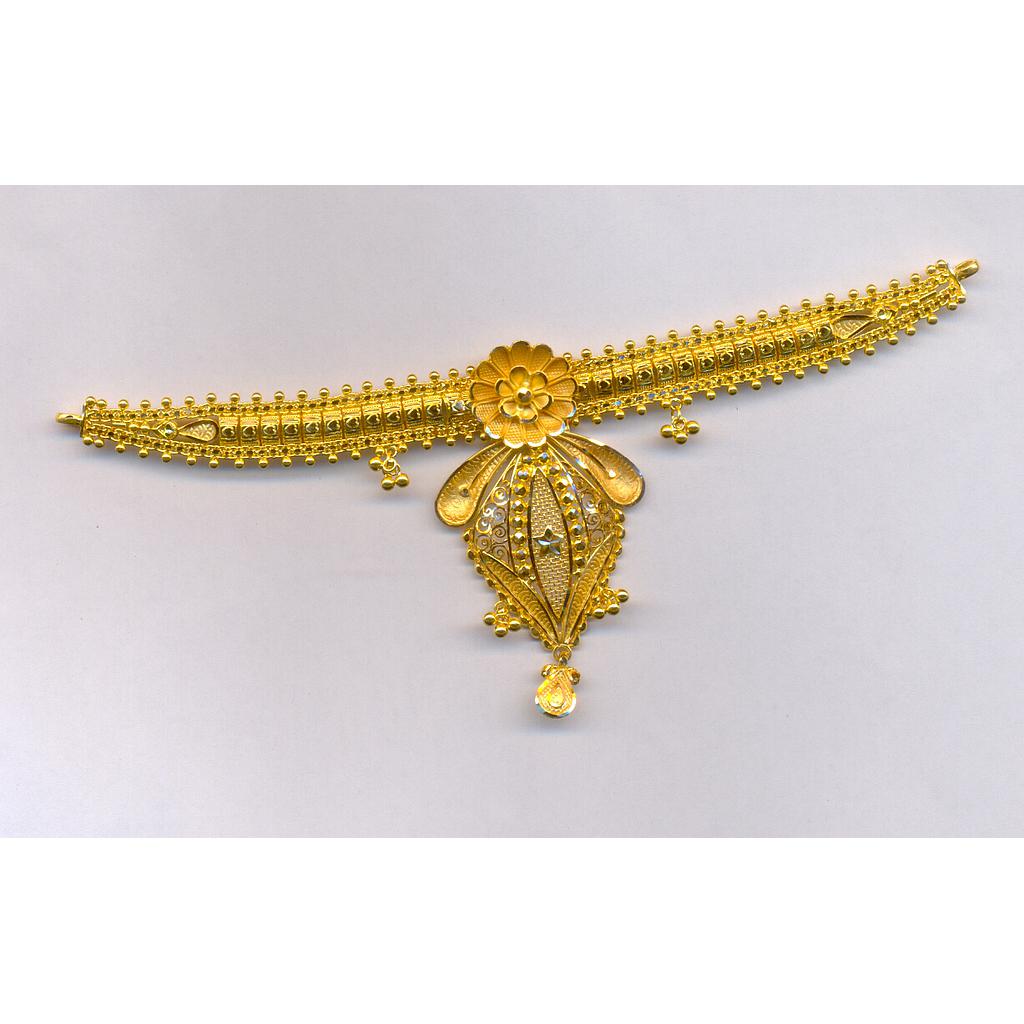 GOLD NECKLACE PLAIN FANCY
