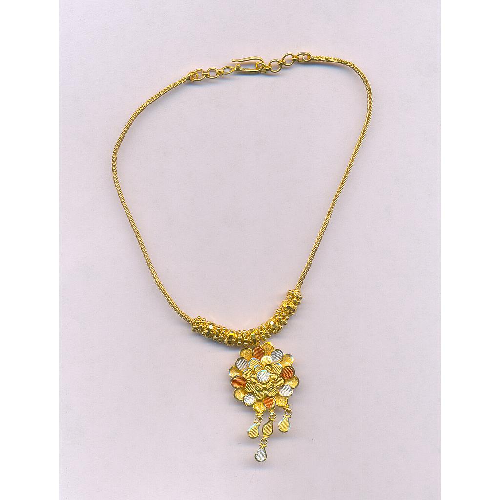 GOLD NECKLACE PLAIN FANCY