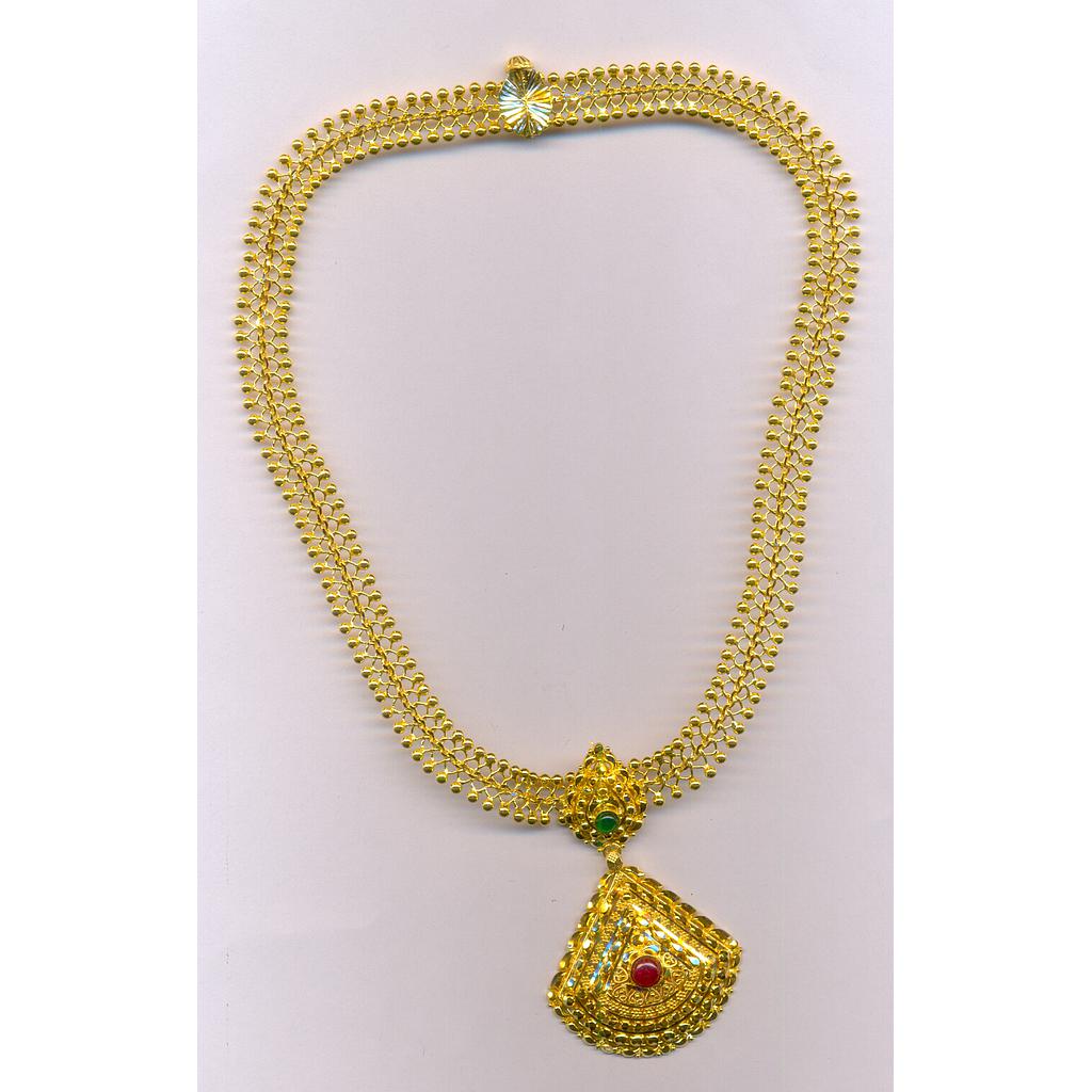 GOLD NECKLACE PLAIN FANCY
