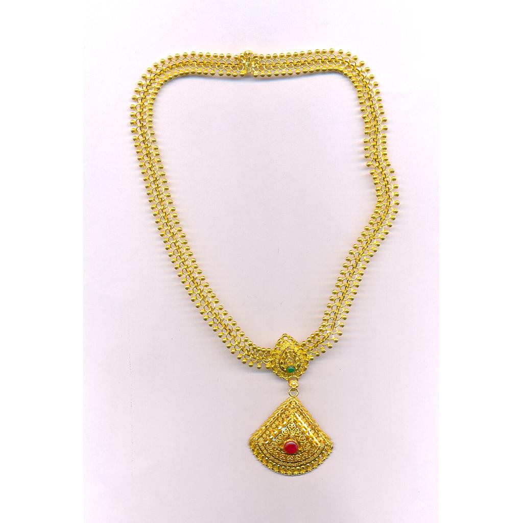 GOLD NECKLACE PLAIN FANCY