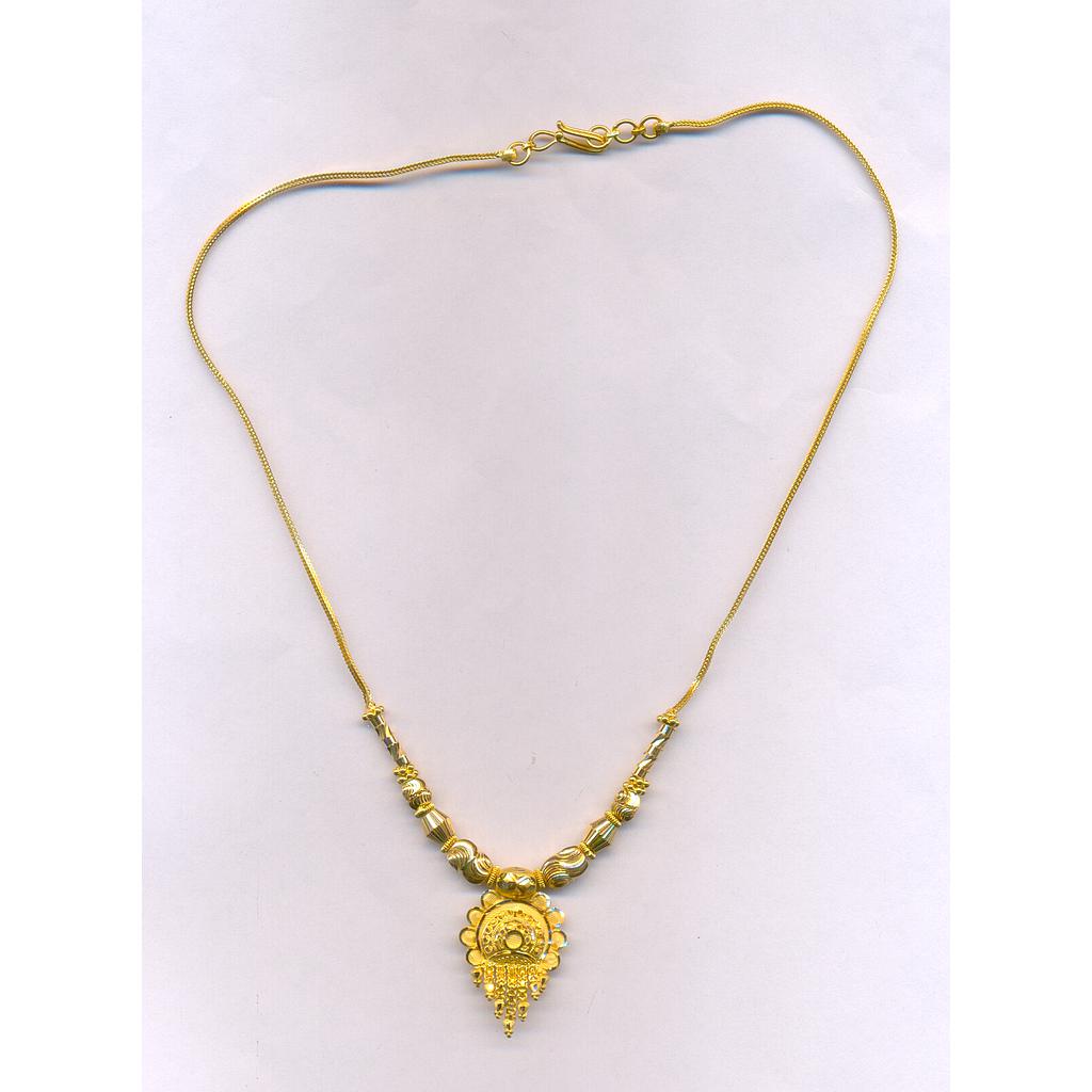 GOLD NECKLACE PLAIN FANCY