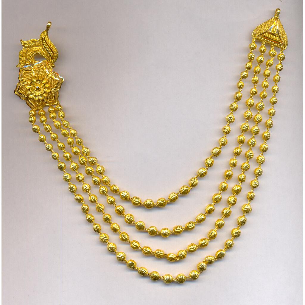 GOLD NECKLACE PLAIN FANCY