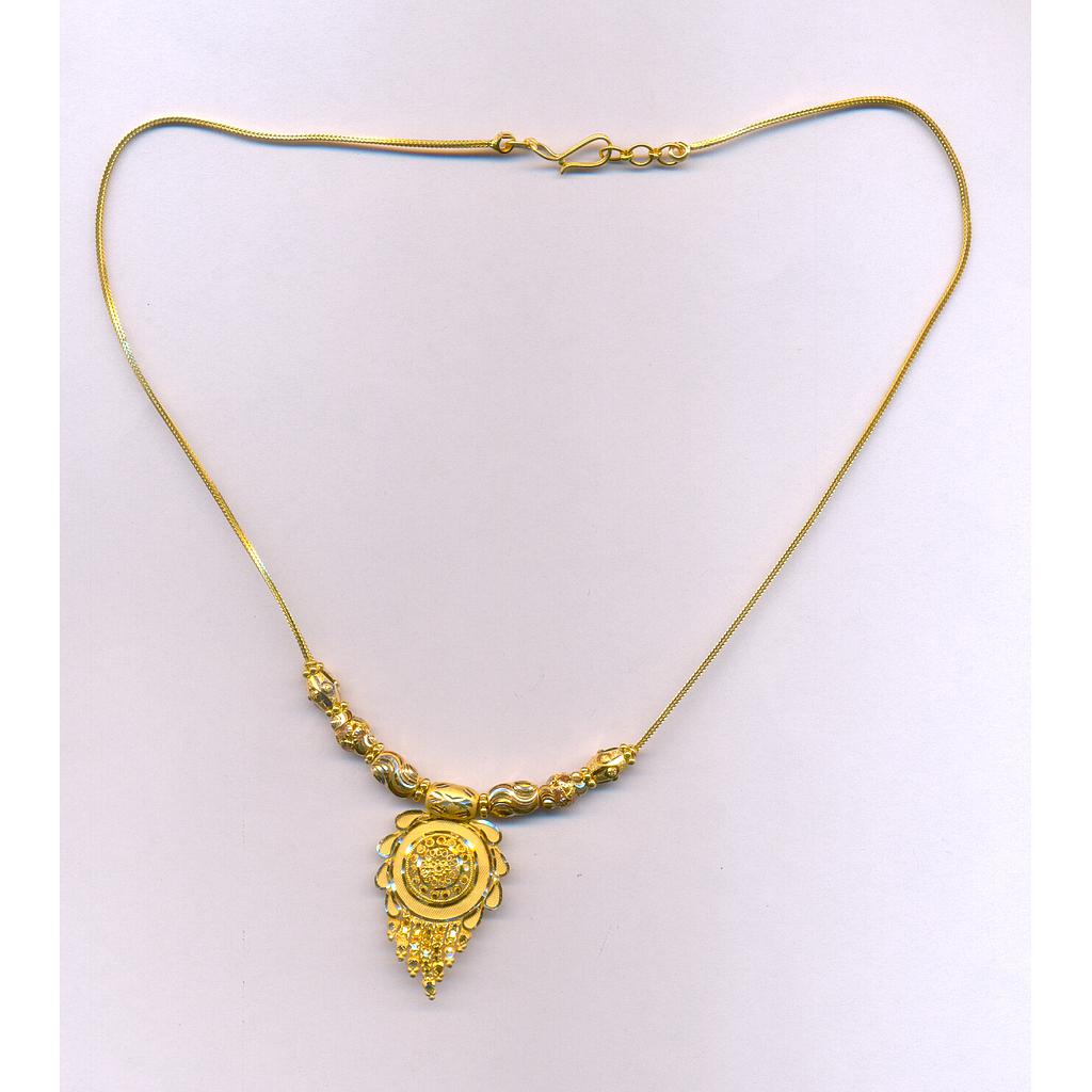 GOLD NECKLACE PLAIN FANCY