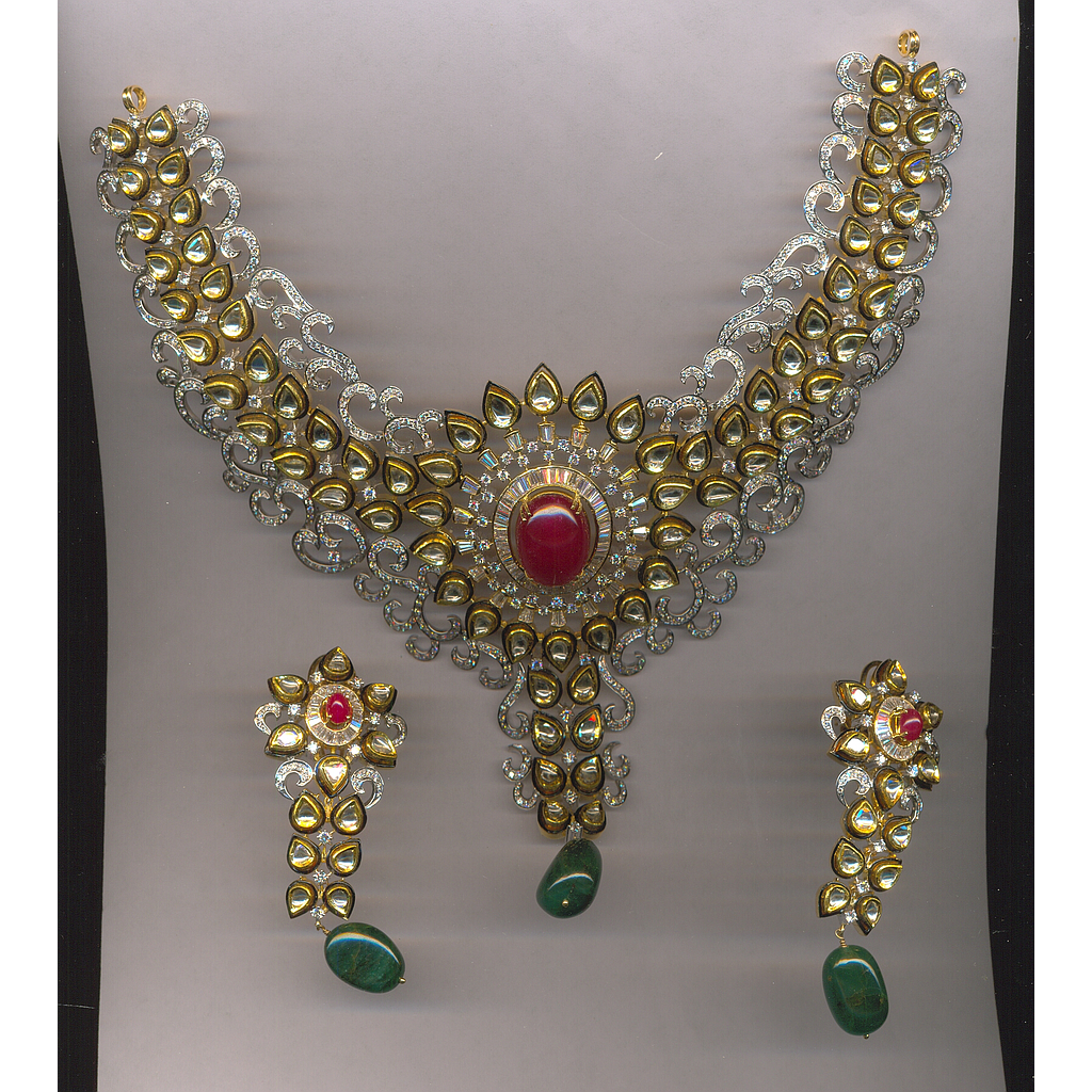 DIAMOND HALF SET ROUND POLKI