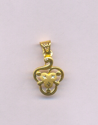 GOLD PENDENT CASTING FANCY