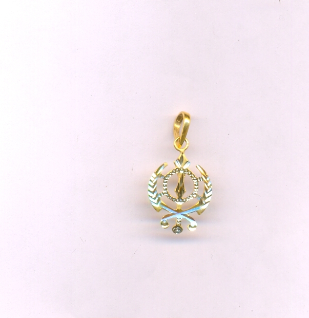 GOLD PENDENT PLAIN EXCLUSIVE
