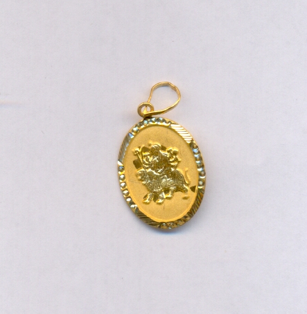 GOLD PENDENT PLAIN EXCLUSIVE