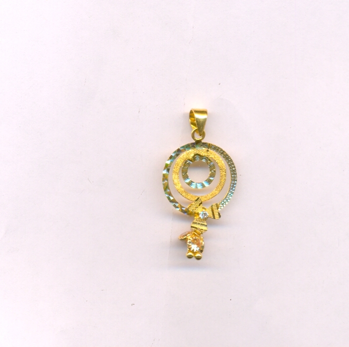 GOLD PENDENT PLAIN EXCLUSIVE