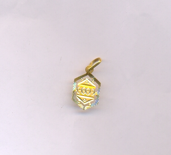 GOLD PENDENT PLAIN FANCY