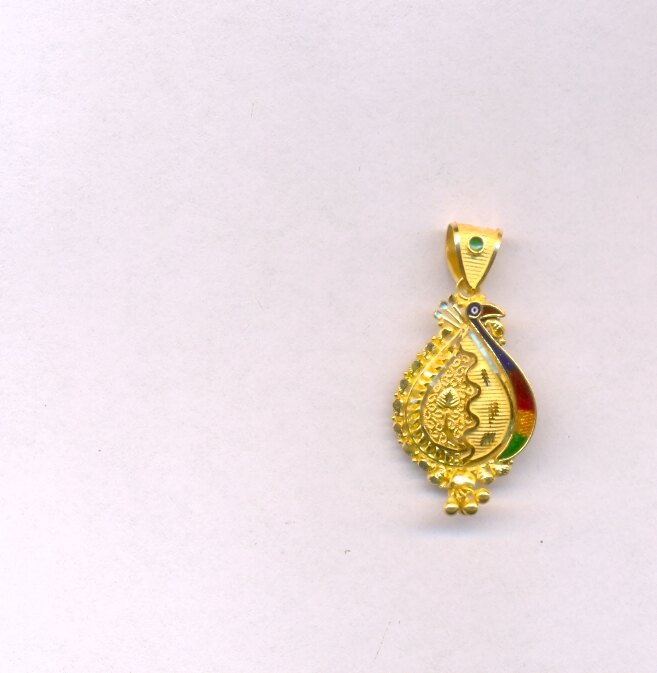 GOLD PENDENT PLAIN FANCY