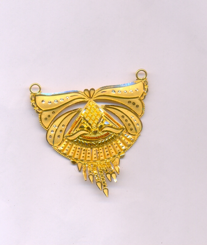 GOLD PENDENT PLAIN FANCY